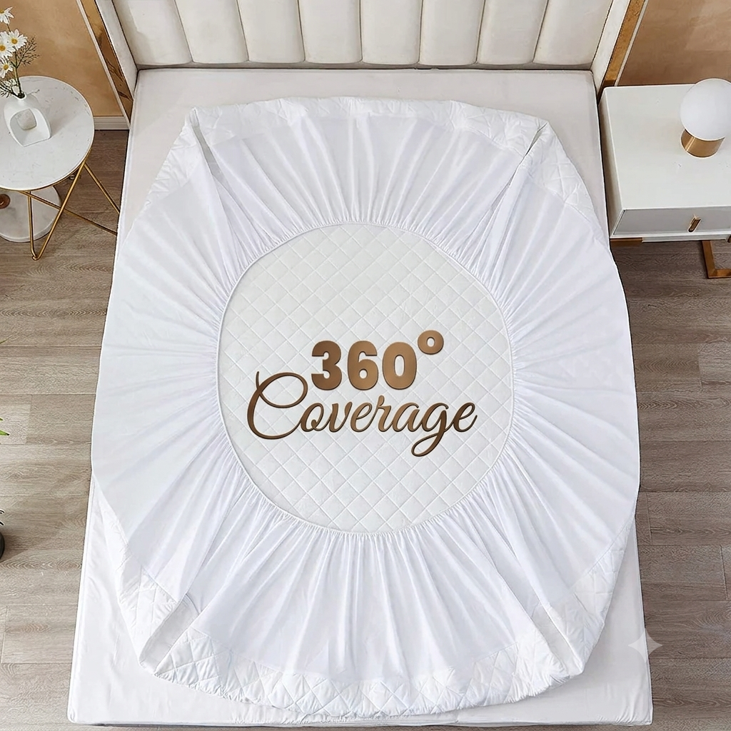 Waterproof Mattress Protector Cover (Plain)